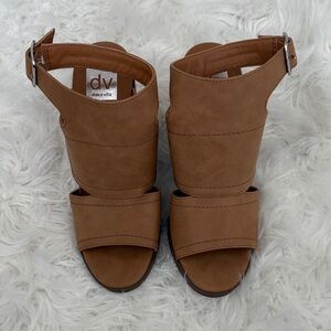 DV by Dolce Vita Women's Brown Open-Toe Sandals